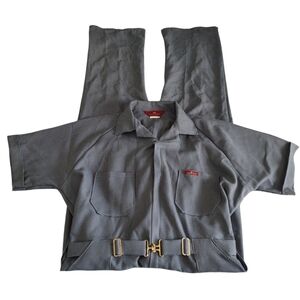 Parasuit Blue Houndstooth Coverall Mens 46 Regular